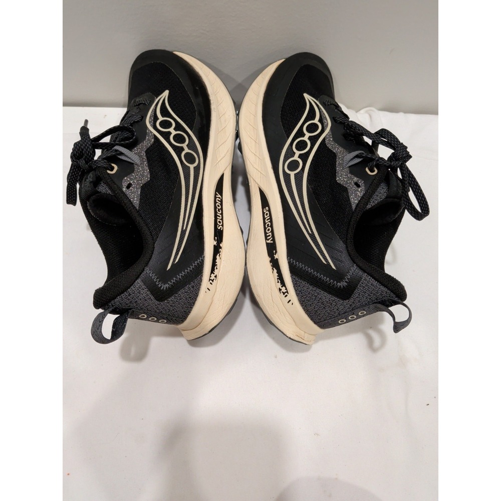 Saucony Women's Peregrine 15 Sneaker Black/Pearl Sz 9 - Picture 3 of 8